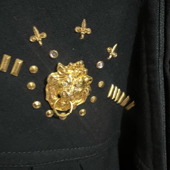 The Icing Vintage Black Jumpsuit with Gold Accent - Picture 5 of 13